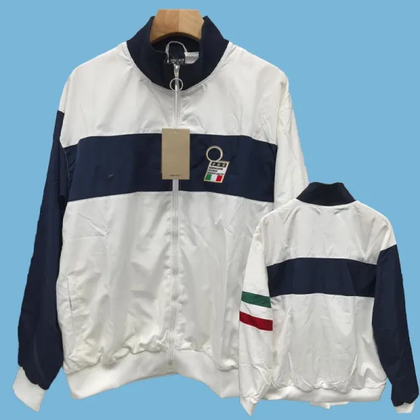 AFA Track Jacket Light Gray with Black Trim Outerwear - 29