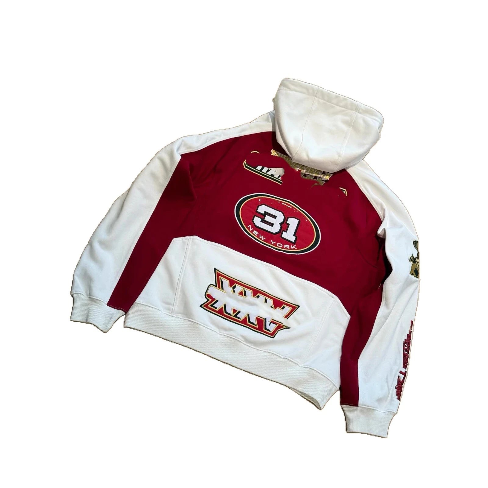 Sportswear 31 Logo Patchwork Zip-Up Hoodie