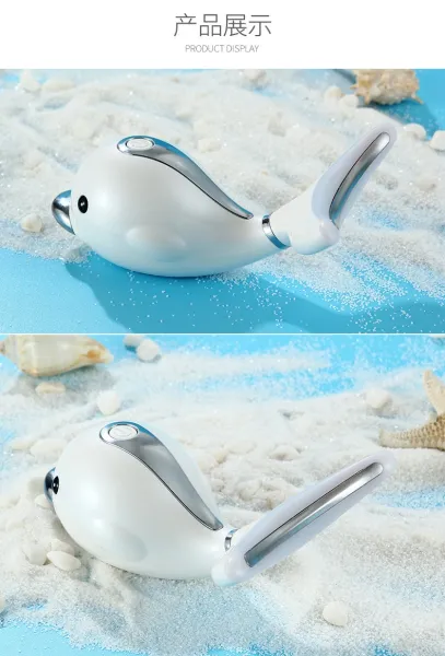 Design Facial Massager with Red LED Light White Electronics - 12