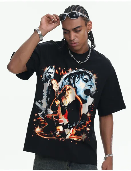 Nirvana x Unknown Artist Graphic Print Beige T-Shirt - 18