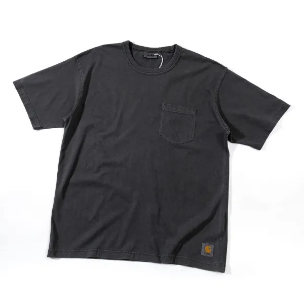 Carhartt Work In Progress Carhartt WIP Pocket T-Shirt Charcoal Gray T-Shirt T-Shirts - 1