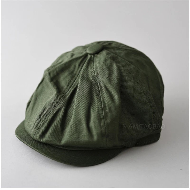 Design Newsboy Cap Army Green Hat
