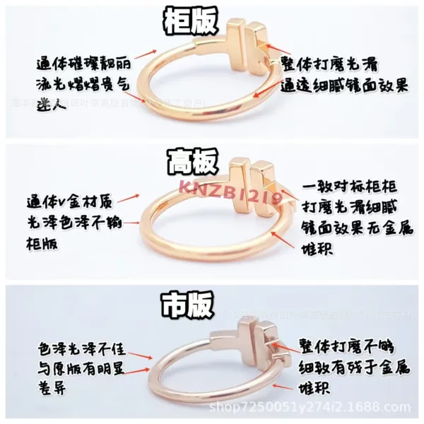 Design Silver Letter 'H' Ring Accessories Jewelry - 14