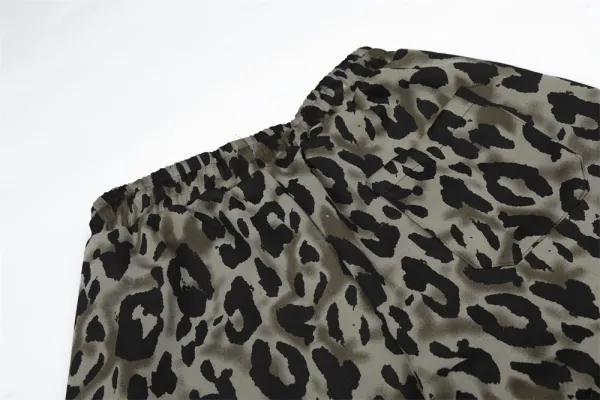 Balenciaga Leopard Print Wide-Leg Track Pants Multicolor - 9