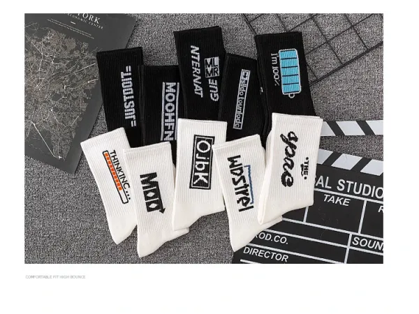 Design MOOHFN Logo Socks Black Socks - 6
