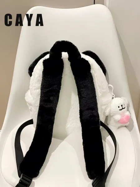 Design Panda Bear Plush Mini Backpack with Pull-Out Snot Feature - 10