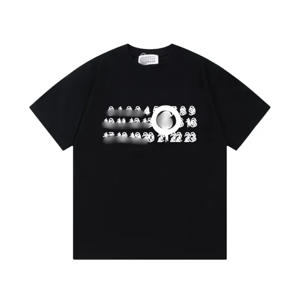 Design Abstract Spray Graffiti Black T-Shirt - 8