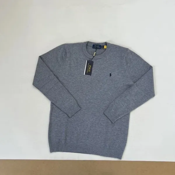 Polo Ralph Lauren Classic Crewneck Sweater Navy Blue - 8