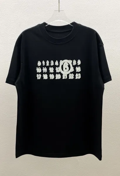 Maison Margiela Numbered Logo Black T-Shirt - 1