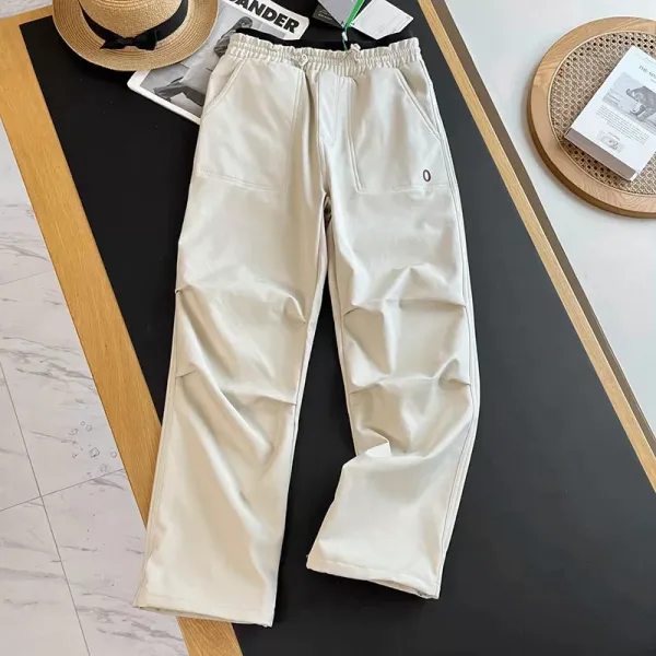 Design Utility Cargo Pants in Beige, Purple, Blue, Gray, and Black - 15
