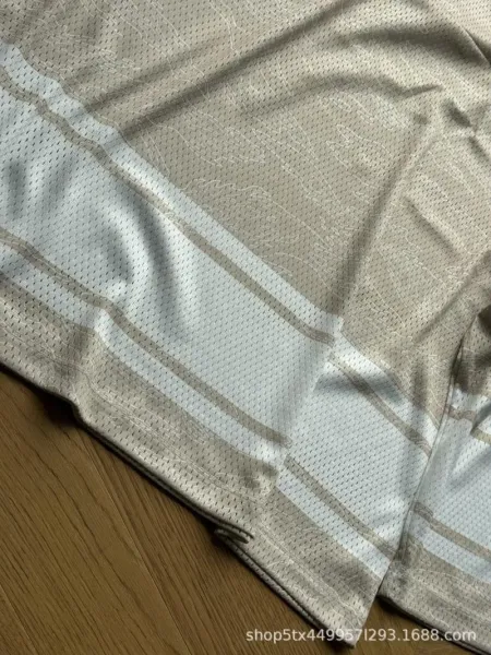 Design Mesh Jersey Top Beige with White Number 13 - 13