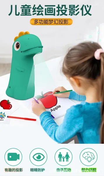Design Dinosaur-Shaped Kids Toothbrush Holder Pink with Yellow Spikes Electronics - 2