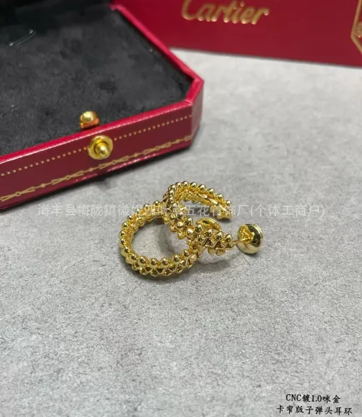 Cartier Clash de Cartier Mini Hoop Earrings Gold Jewelry - 1