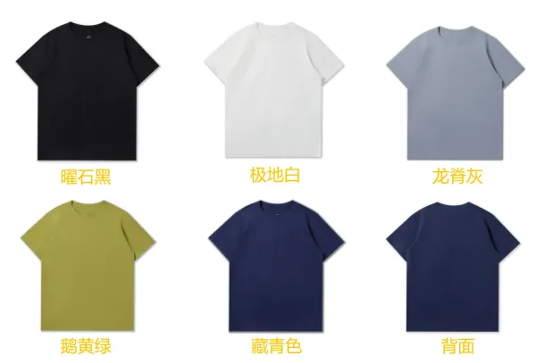 Design Basic Crew Neck T-Shirt Dusty Blue - 4