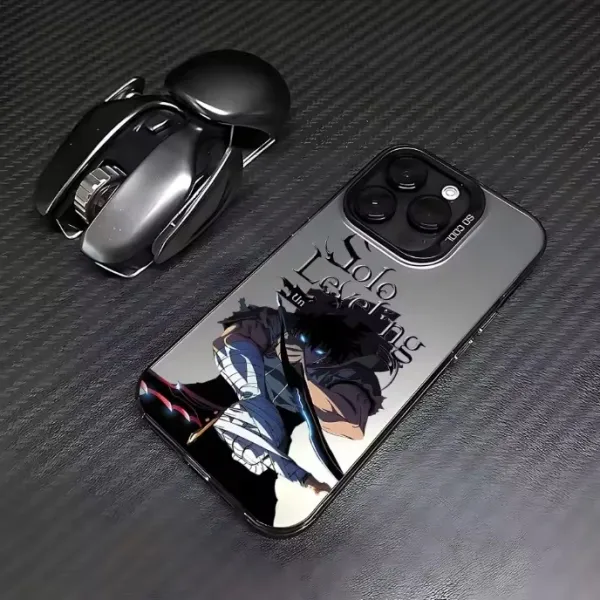 Design Solo Leveling Anime Graphic Phone Case Silver - 5