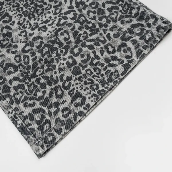 Design Dark Harvest Leopard Print Wide-Leg Shorts - 12