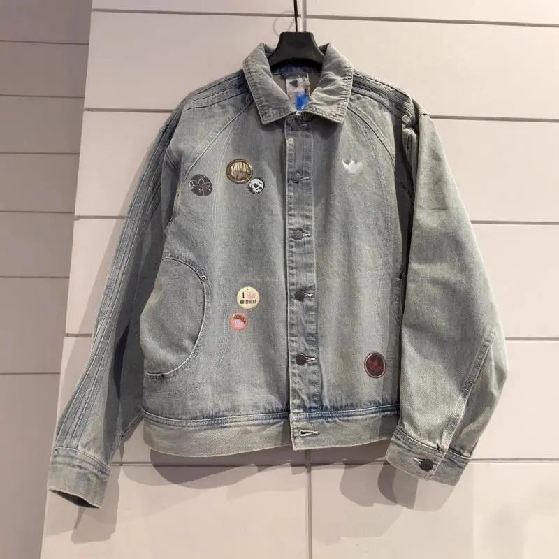 Washed Denim Jacket Suit Set