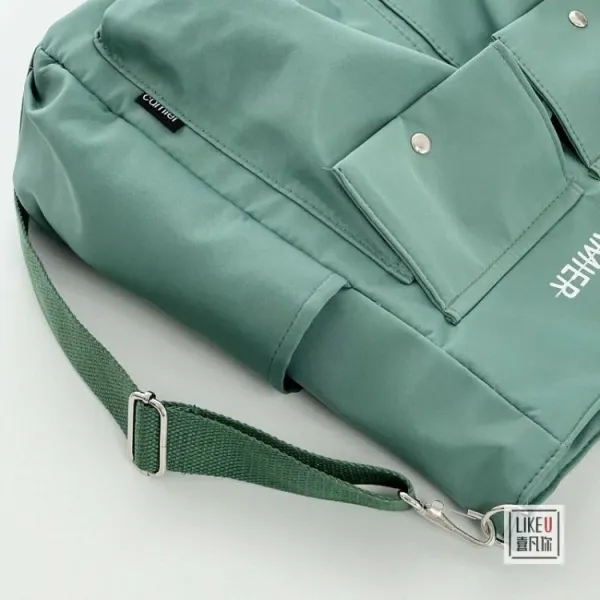 Design MADEBYCAMIER Utility Tote Bag in Dusty Blue Tote Bag - 40