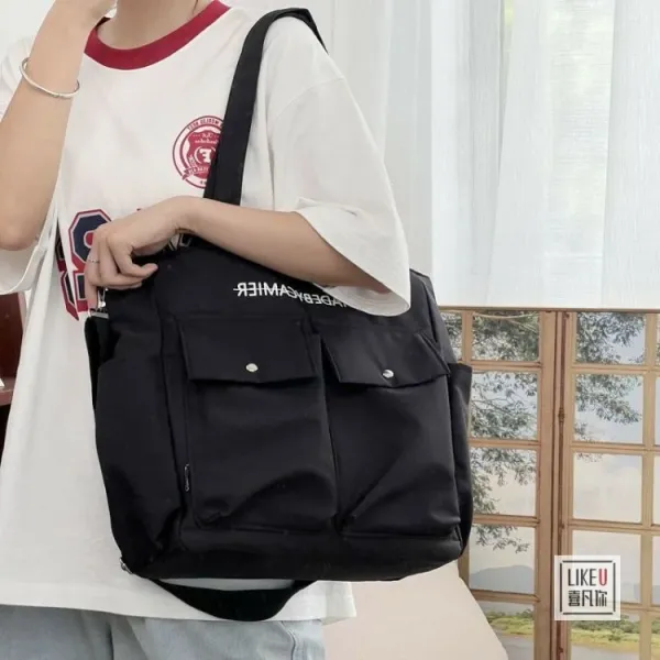 Design MADEBYCAMIER Utility Tote Bag in Dusty Blue Tote Bag - 45