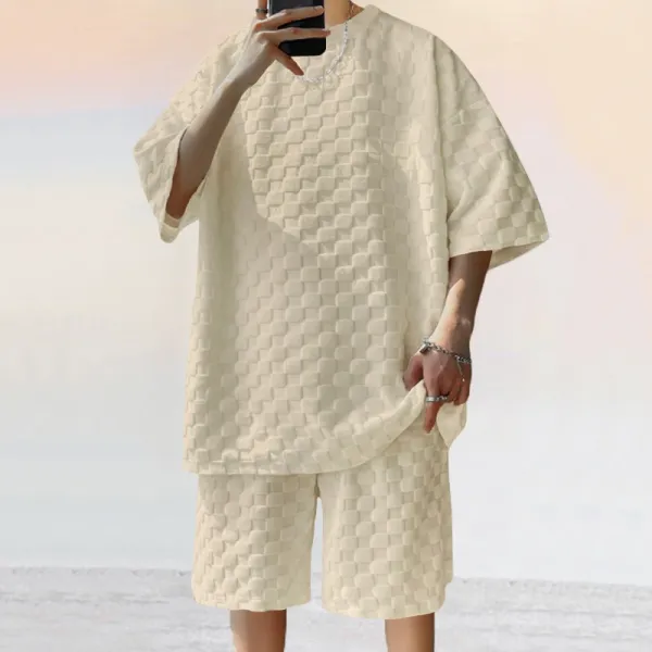 Design Checkerboard Oversized Set Gray - 36