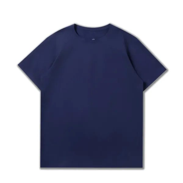 Design Basic Crew Neck T-Shirt Dusty Blue - 5