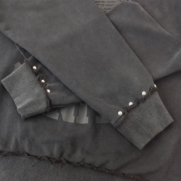 Design 8688 Washed Black Gray Shorts - 9
