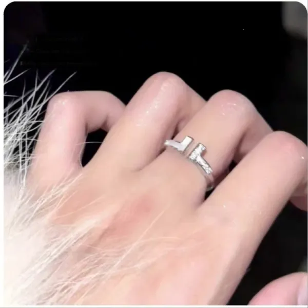 Tiffany & Co. T1 Ring Silver Diamond Jewelry - 1