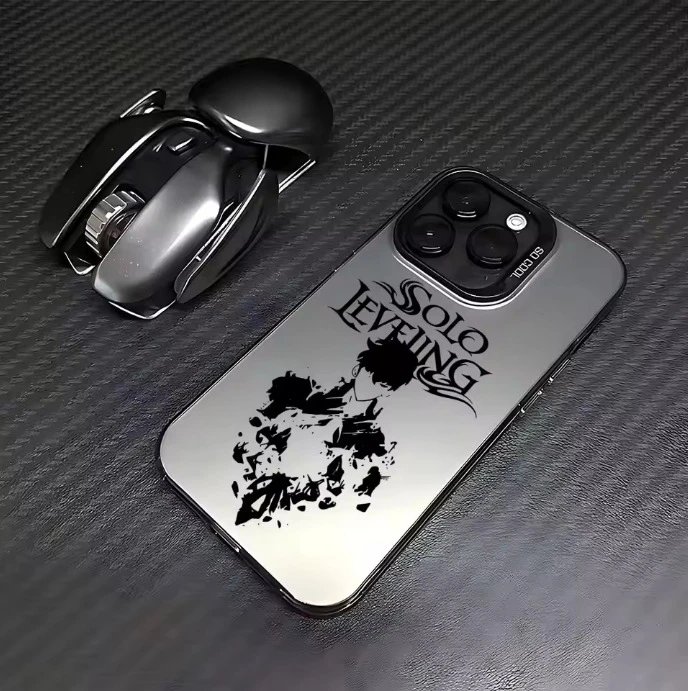 Design Solo Leveling Anime Graphic Phone Case Silver - 7