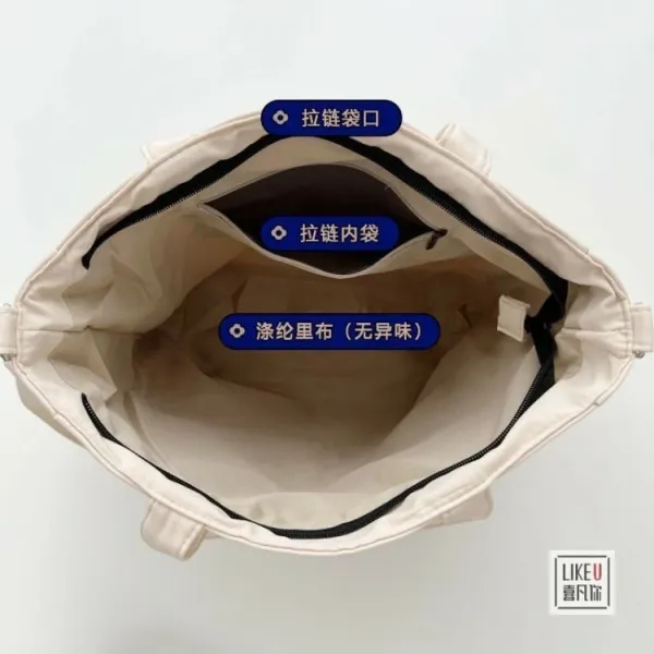 Design MADEBYCAMIER Utility Tote Bag in Dusty Blue Tote Bag - 33