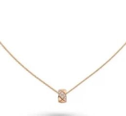 Gold-Tone Crystal-Encrusted Pendant Necklace
