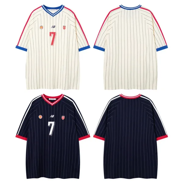 New Balance x Mourfend Football Jersey Navy Pinstripe - 2
