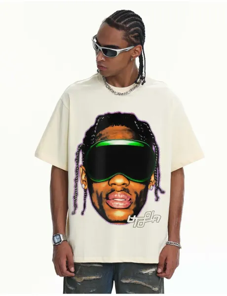 Travis Scott Cactus Jack Graphic T-Shirt Burgundy - 17