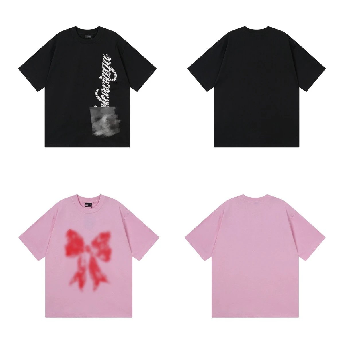 Balenciaga SS26 Logo Print Washed Cotton T-Shirt