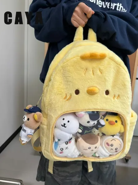 Design Chiccaux Hello Kitty Plush Yellow Mini Backpack - 3