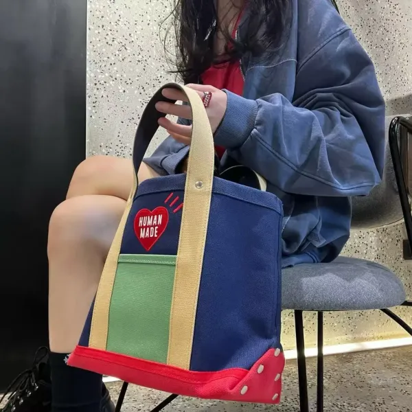 Human Made Colorblock Tote Bag Multicolor Handbag - 16