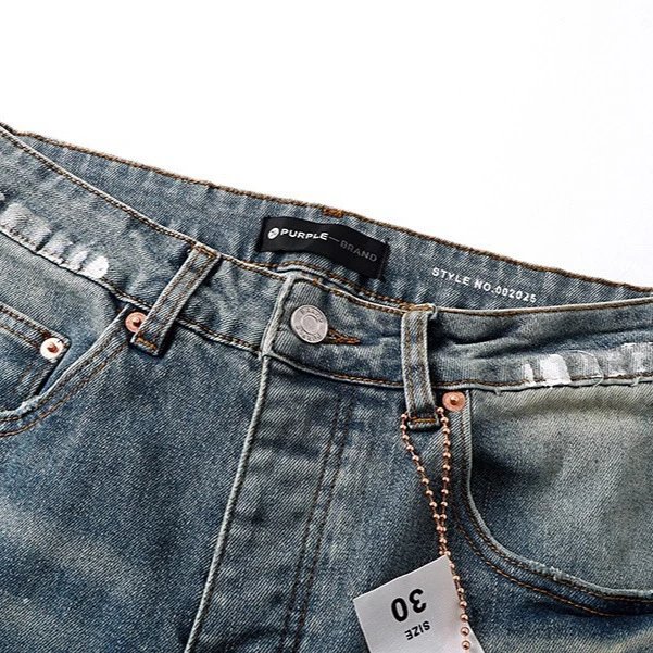 Purple Brand Distressed Blue Flared Jeans