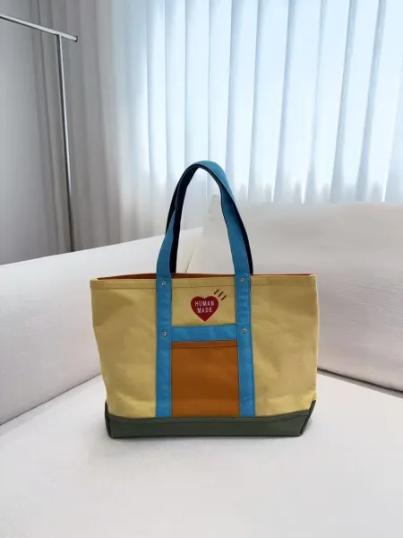 Human Made Colorblock Tote Bag Multicolor Handbag - 26