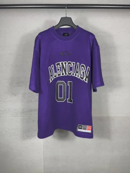 Balenciaga Alencíaga 01 Purple Jersey T-Shirt - 1