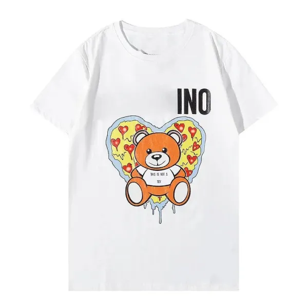 Design INO Bear Graphic Print Black T-Shirt T-Shirts - 11