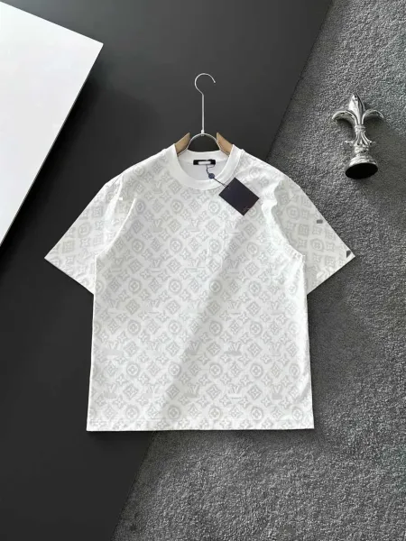 Louis Vuitton Monogram All-Over Print White T-Shirt - 1