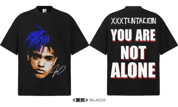 Design XXXtentacion You Are Not Alone Acid Wash T-Shirt T-Shirts - 14