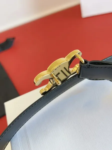 Celine Triomphe Belt Tan Leather Gold-Tone Hardware - 5