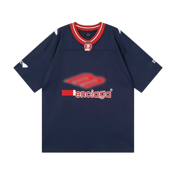 Design Enciaga Football Jersey Black Jersey - 12