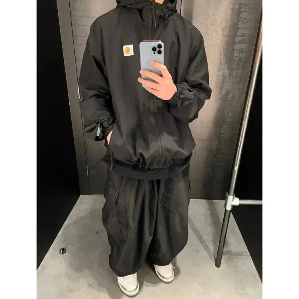 Carhartt Work In Progress Carhartt WIP Windbreaker Black Outerwear - 1