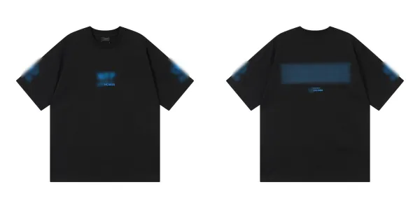 Balenciaga Enciaga Blur T-Shirt Black - 1