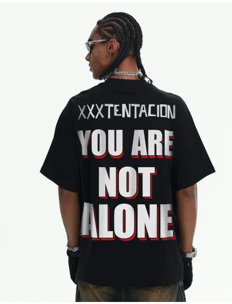 Design XXXtentacion You Are Not Alone Acid Wash T-Shirt T-Shirts - 23
