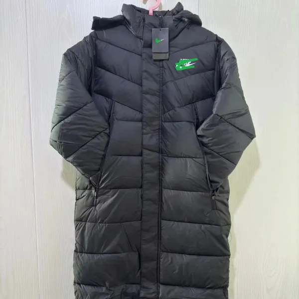 Nike Long Puffer Coat Black Down Jacket - 2
