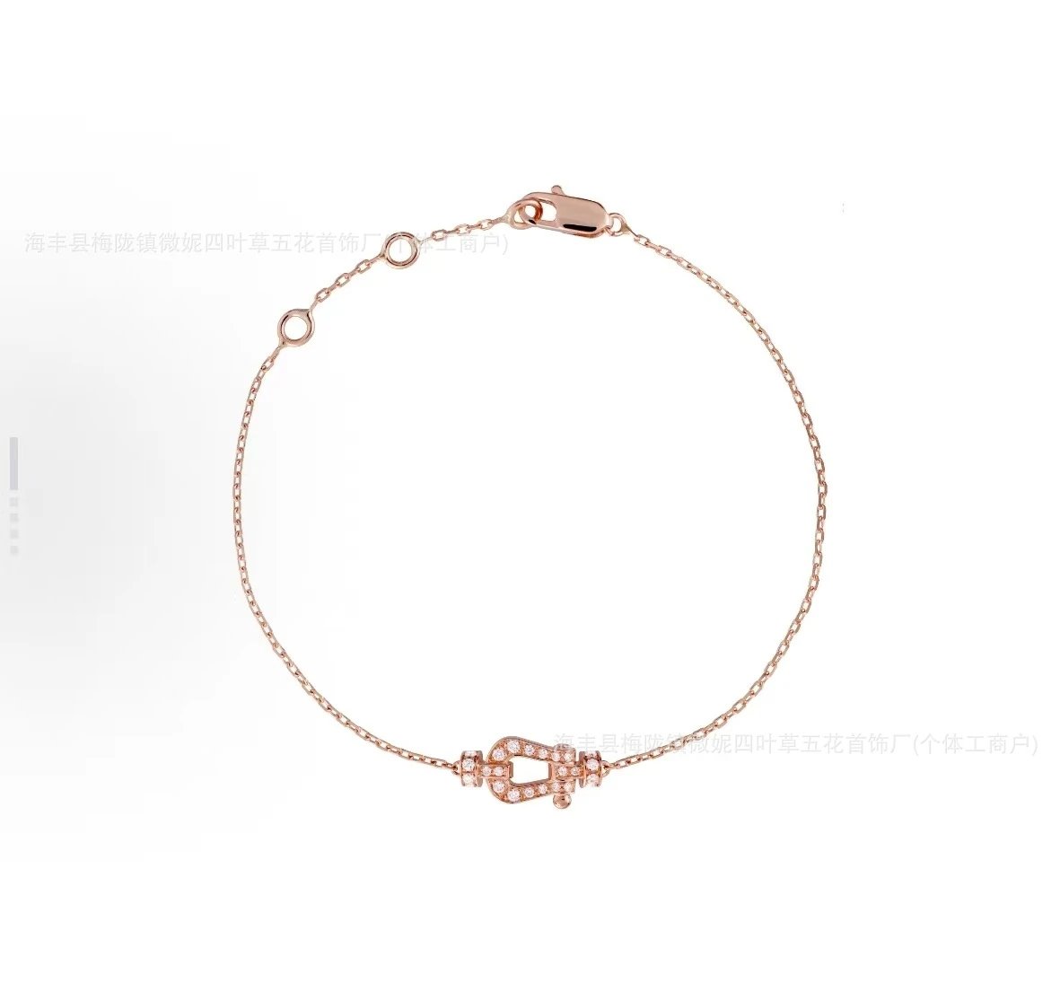 FRED Force 10 Rose Gold Diamond Bracelet Jewelry
