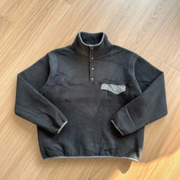 Patagonia Synchilla Snap-T Fleece Pullover Gray Tops - 41