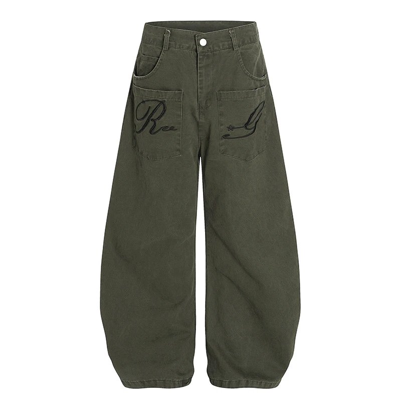 Design Baggy Cargo Pants Army Green